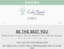 Tablet Screenshot of emilyclementlifecoach.com